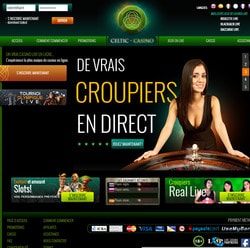 Celtic Casino est un live casino Evolution Gaming