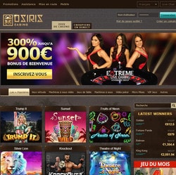 Osiris Casino est un casino en ligne francais