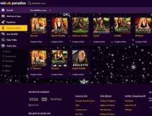 Live Casino Win Paradise sur Baccara.Bet