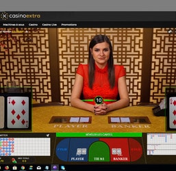 Baccarat Control Squeeze sur Casino Extra, la table #1 de baccara en ligne