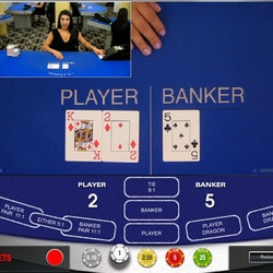 Baccarat en ligne Visionary Igaming avec croupiers en direct