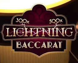 Lightning Baccarat d'Evolution Gaming