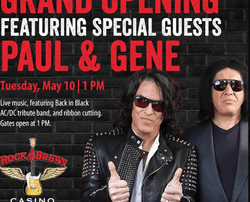 Ouverture du Rock & Brews Casino en partenariat avec le groupe KISS