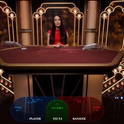 Table Lightning Baccara sur Magical Spin Casino