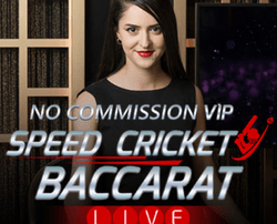 Table No Commission VIP Speed Cricket Baccarat dispo sur MrXbet