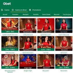 Kasino online Qbet menawarkan meja Salon Prive Blackjack dan Baccarat